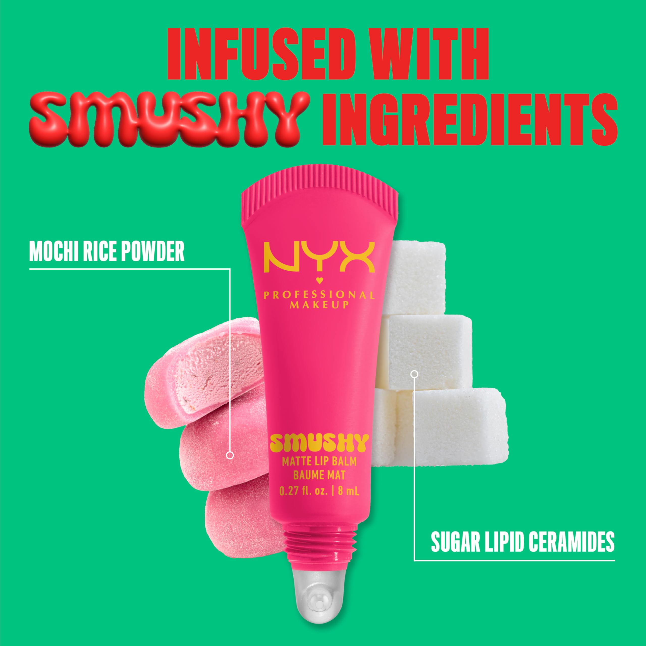 NYX Smushy Matte Lip Balm vegano cuida los labios con comodidad
