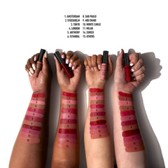 NYX Soft Matte Lip Cream Stockholm textura cremosa que no reseca.
