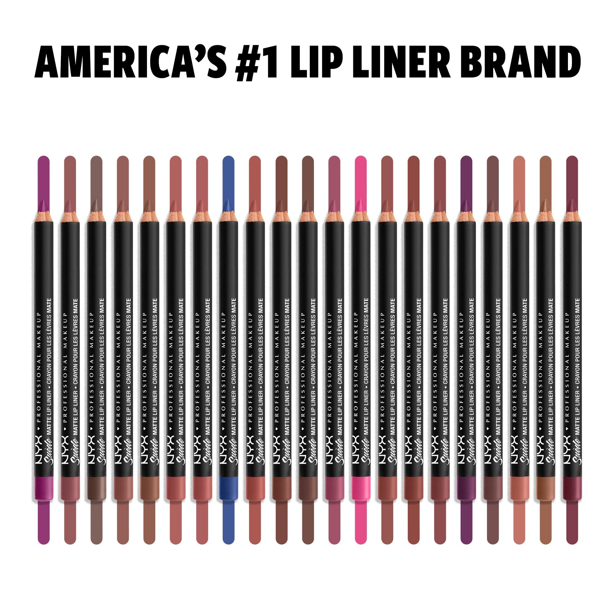 Delineador labial NYX Suede Matte potencia volumen sutil en labios.