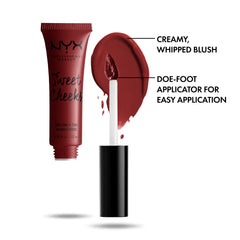 NYX Sweet Cheeks: acabado natural en tono rosado Bombshell