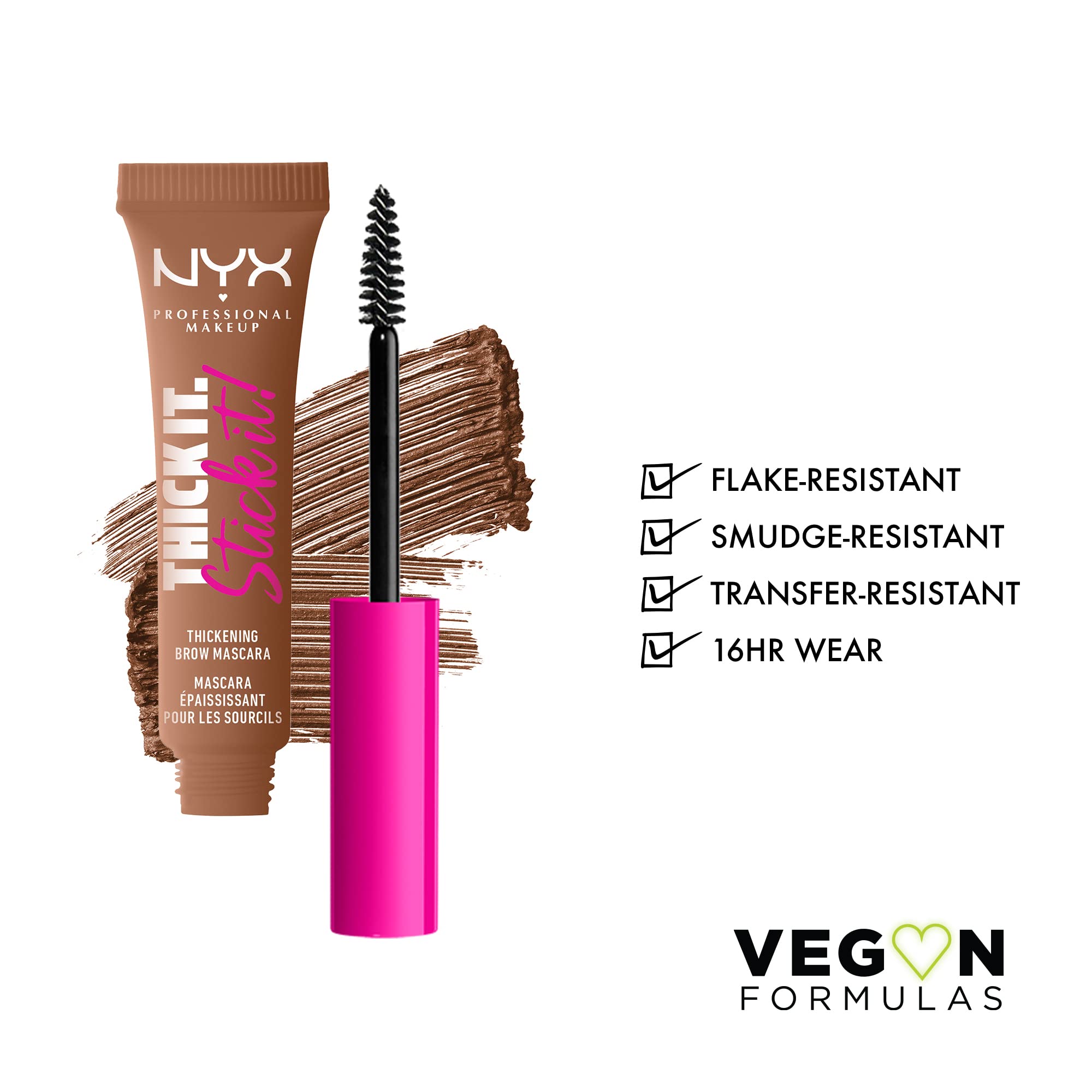 NYX Thick It Stick It: aplicación precisa para definir cejas con fibra vegetal.
