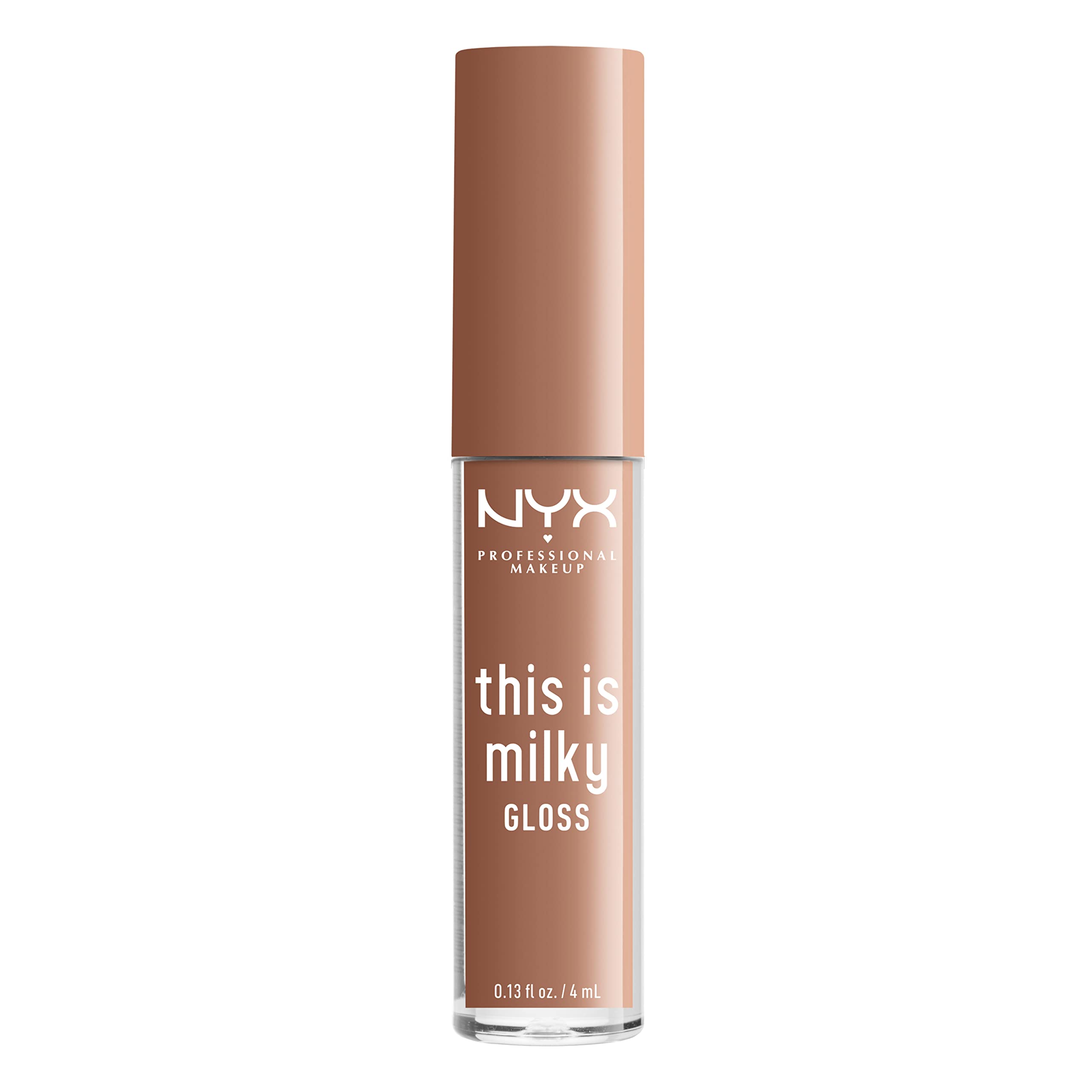 NYX This Is Milky Gloss textura hidratante para labios sedosos y brillantes.