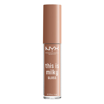 NYX This Is Milky Gloss textura hidratante para labios sedosos y brillantes.