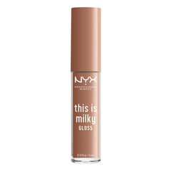 NYX This Is Milky Gloss textura hidratante para labios sedosos y brillantes.