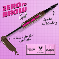 NYX Zero to Brow con spoolie para difuminar líneas