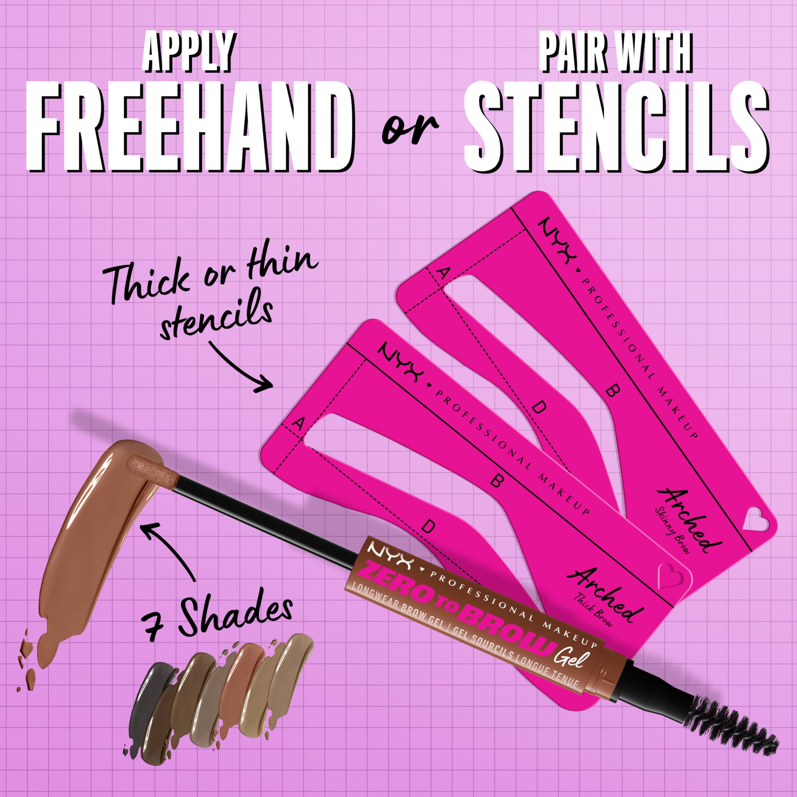NYX PROFESSIONAL MAKEUP Zero to Brow: fórmula vegana con resistencia al agua.
