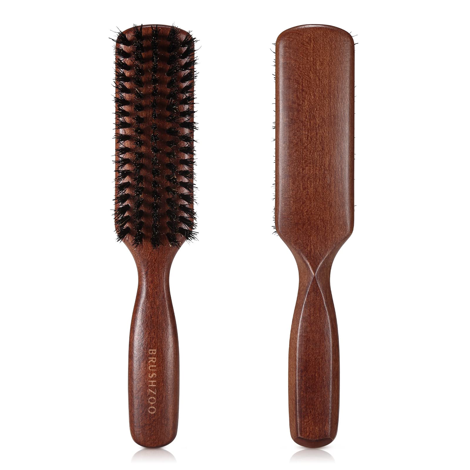 O BRUSHZOO cepillo con cerdas de jabalí para hombre: desenreda y suaviza