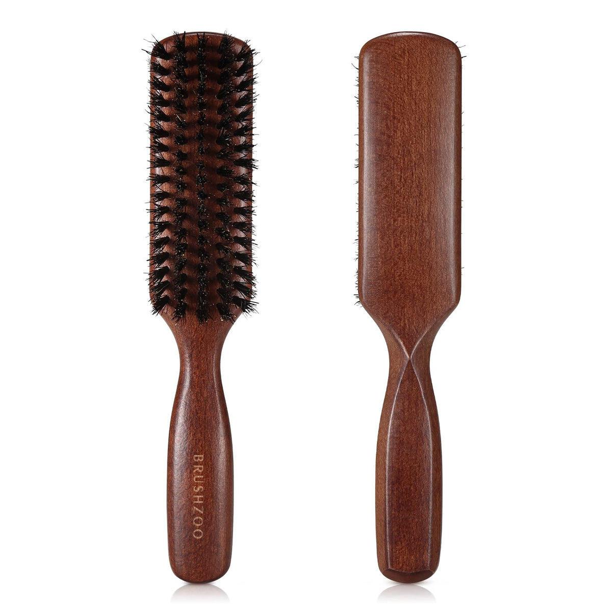 O BRUSHZOO cepillo con cerdas de jabalí para hombre: desenreda y suaviza