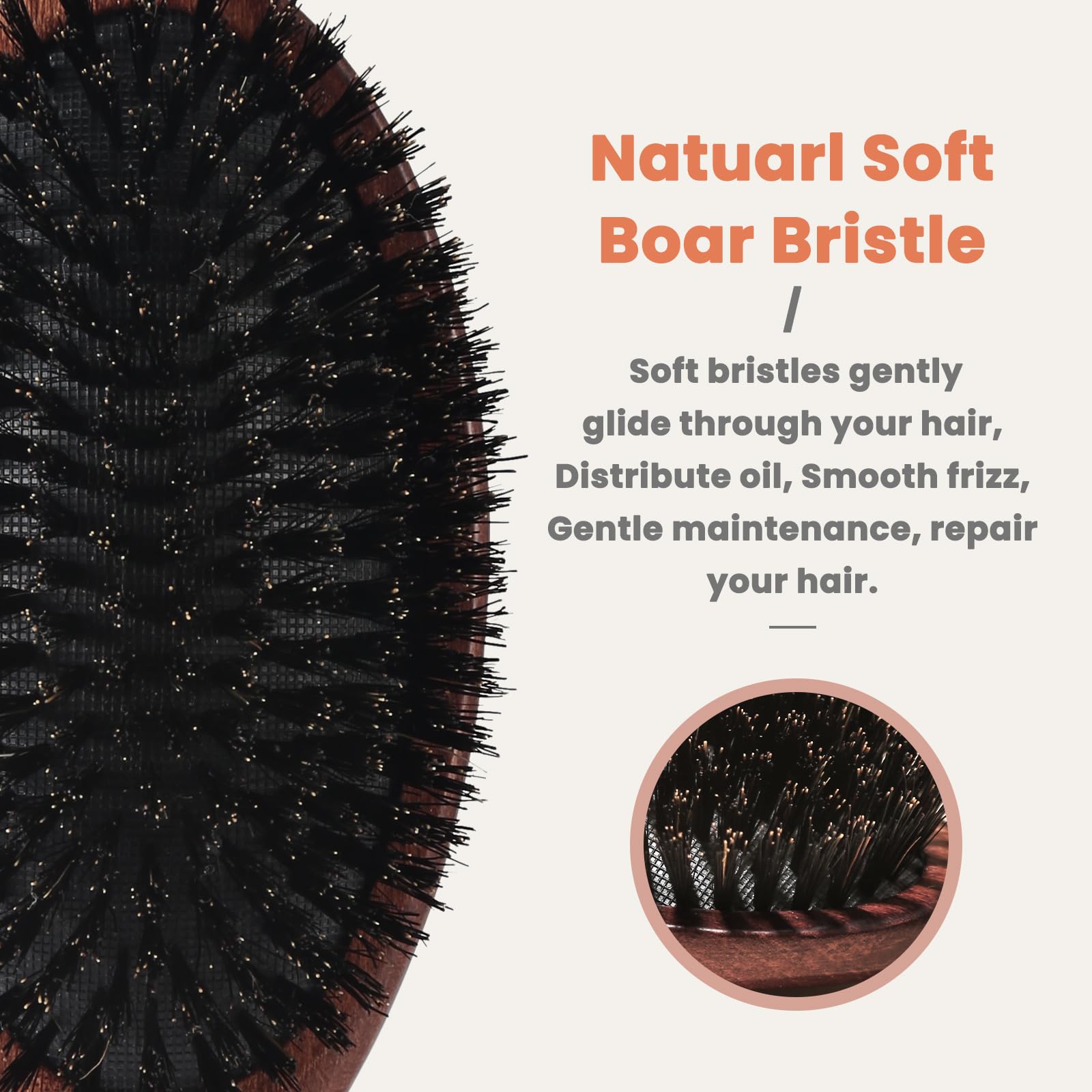 O BRUSHZOO masaje suave del cuero cabelludo para mejor circulación.
