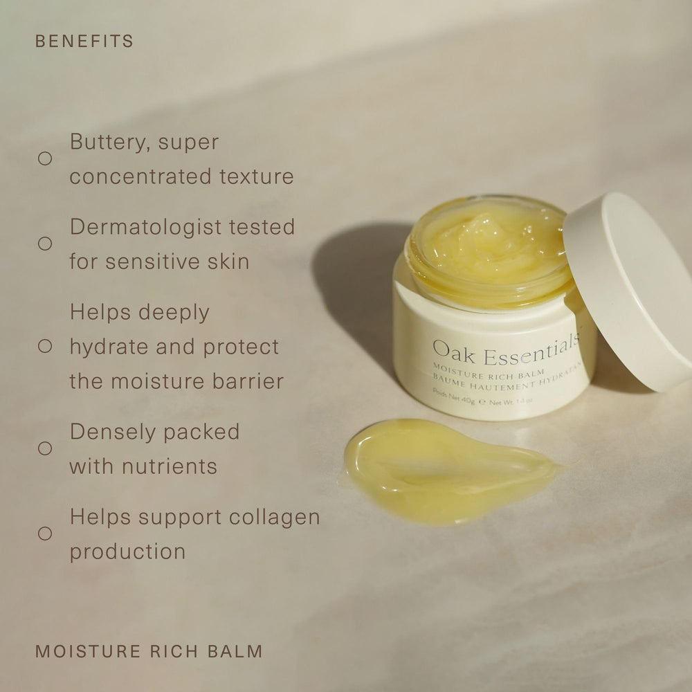 Oak Essentials Balsamo: aroma de rosa y camomila para calma sensorial