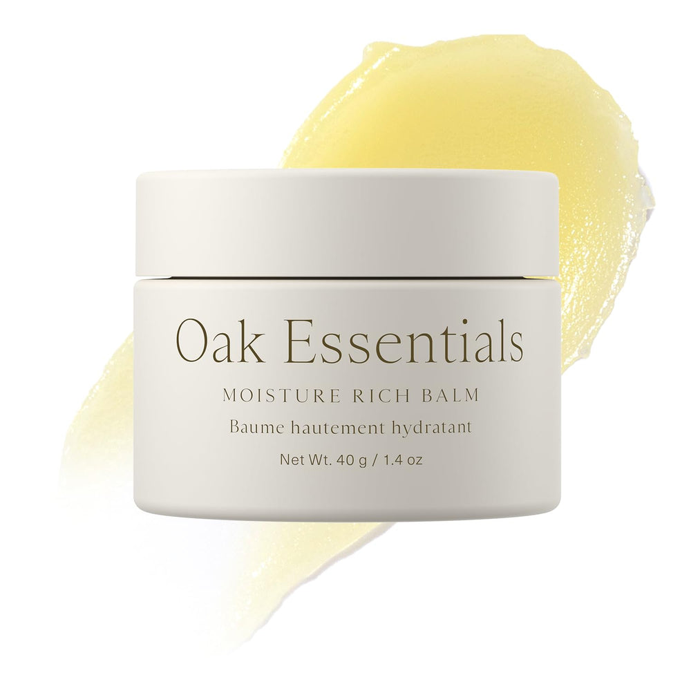 Oak Essentials Balsamo: textura derretida para hidratación profunda al aplicar