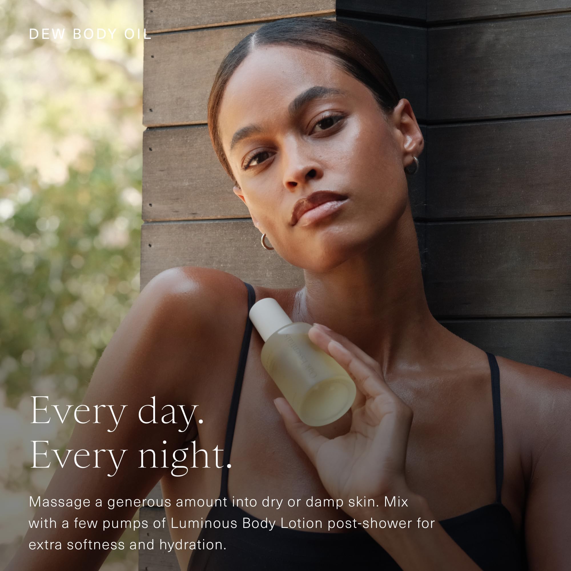 Oak Essentials Dew Body Oil, aromathérapie-calme: notes d'agrumes et lavande pour détente.