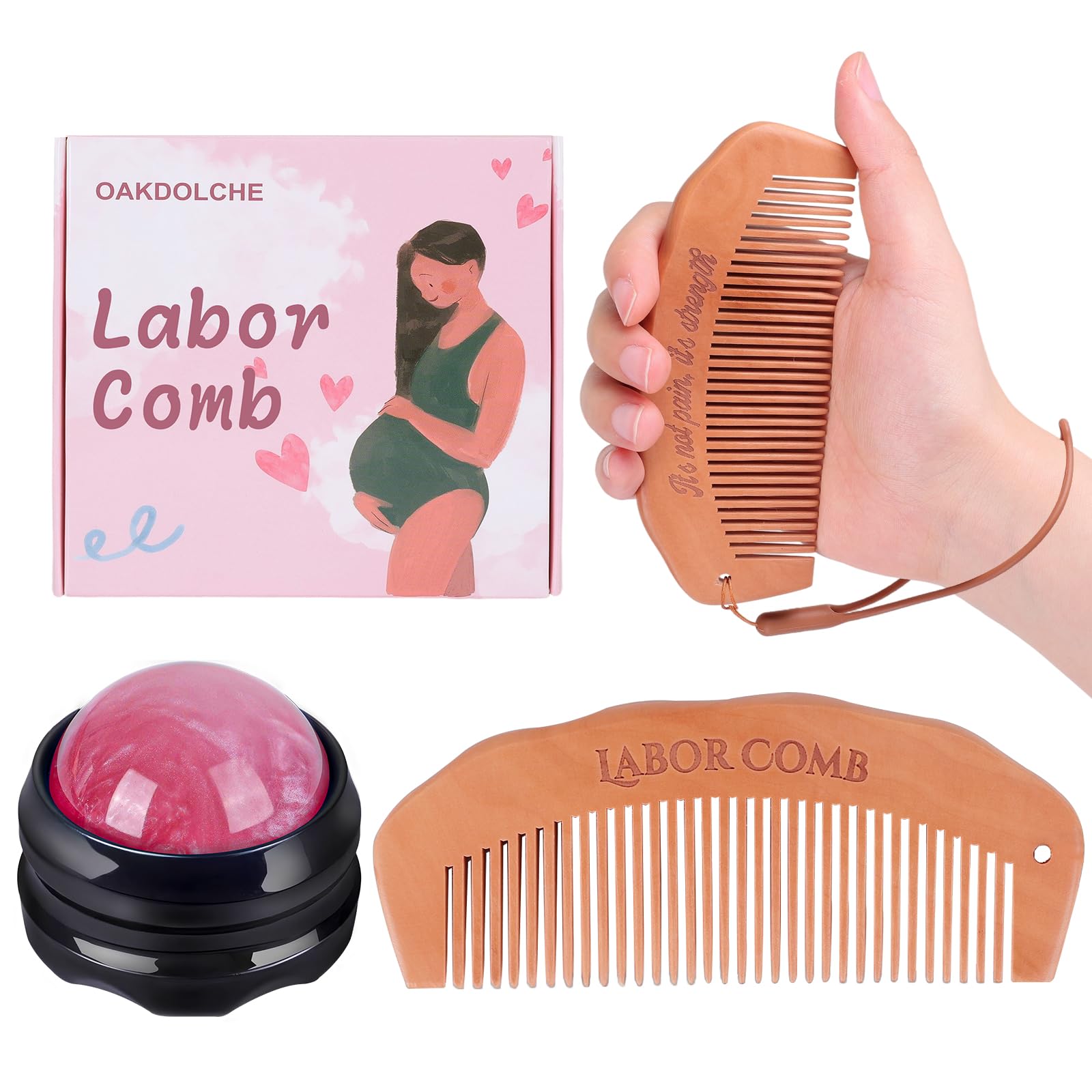 Oakdolche peine-parto con diseño ergonómico para agarre cómodo durante la labor