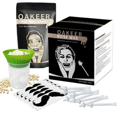 OAKEER kit nariz cera 30 varillas para depilar vello visible de forma segura