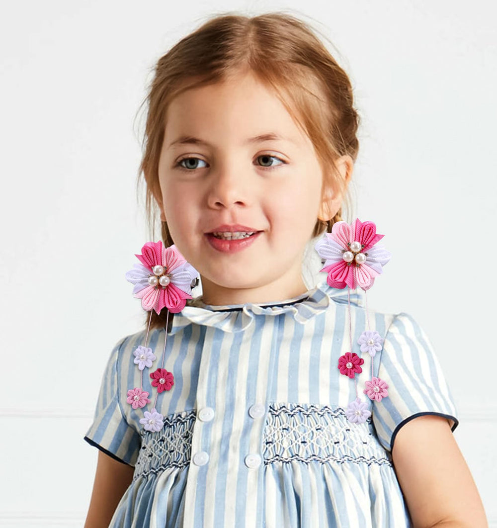OAOLEER detalle broche cabello flor y cuentas para un toque festivo.
