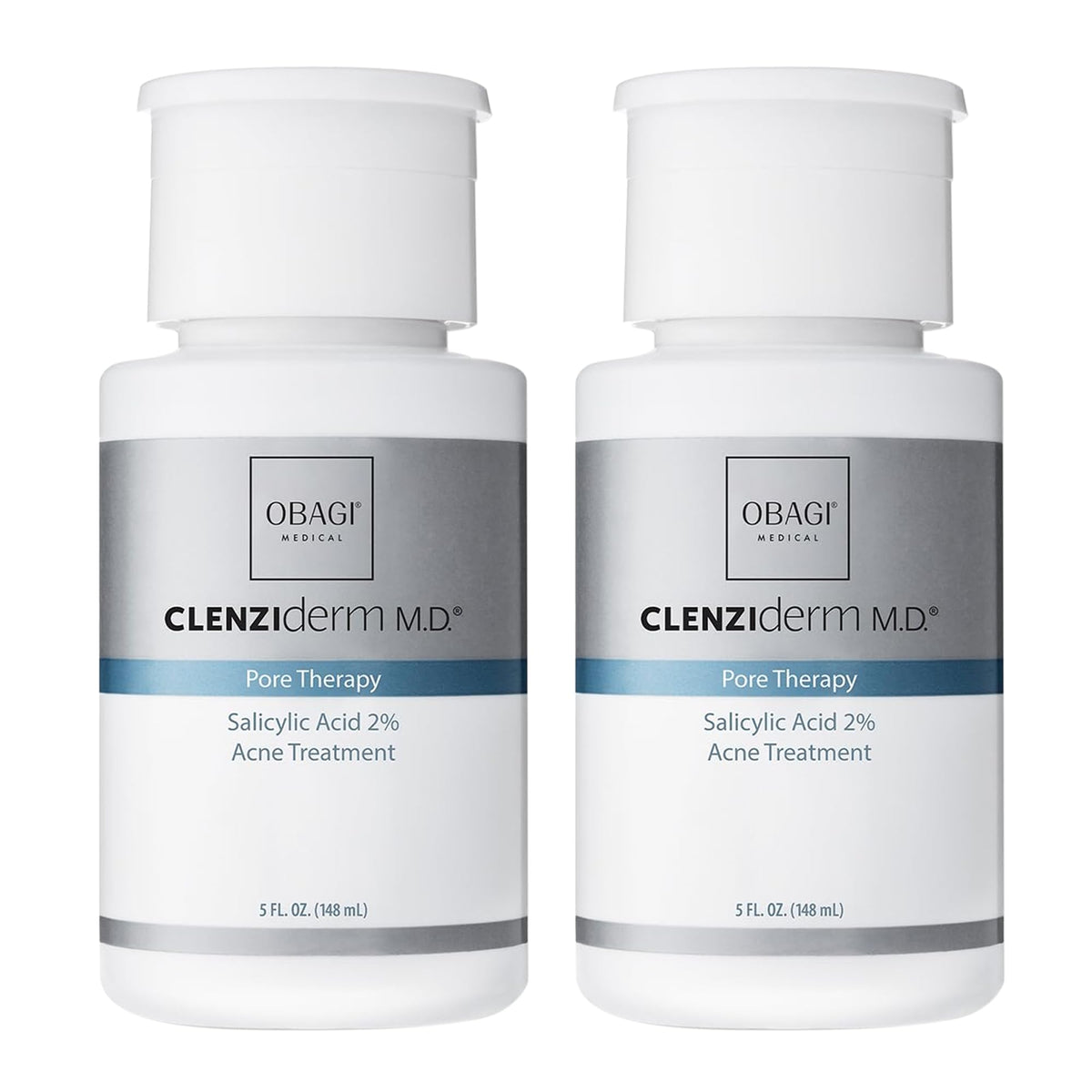 Obagi CLENZIderm M.D. Toner en frasco de 5 oz para poros limpios y frescos.