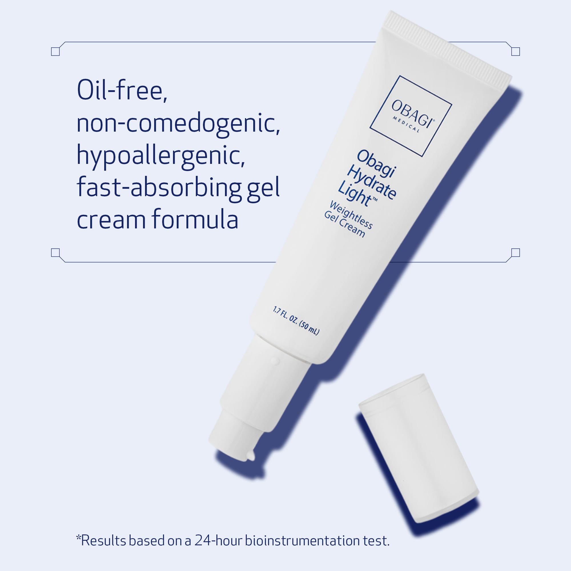 Obagi Hydrate – démonstration d application, peau hydratée toute la journée.