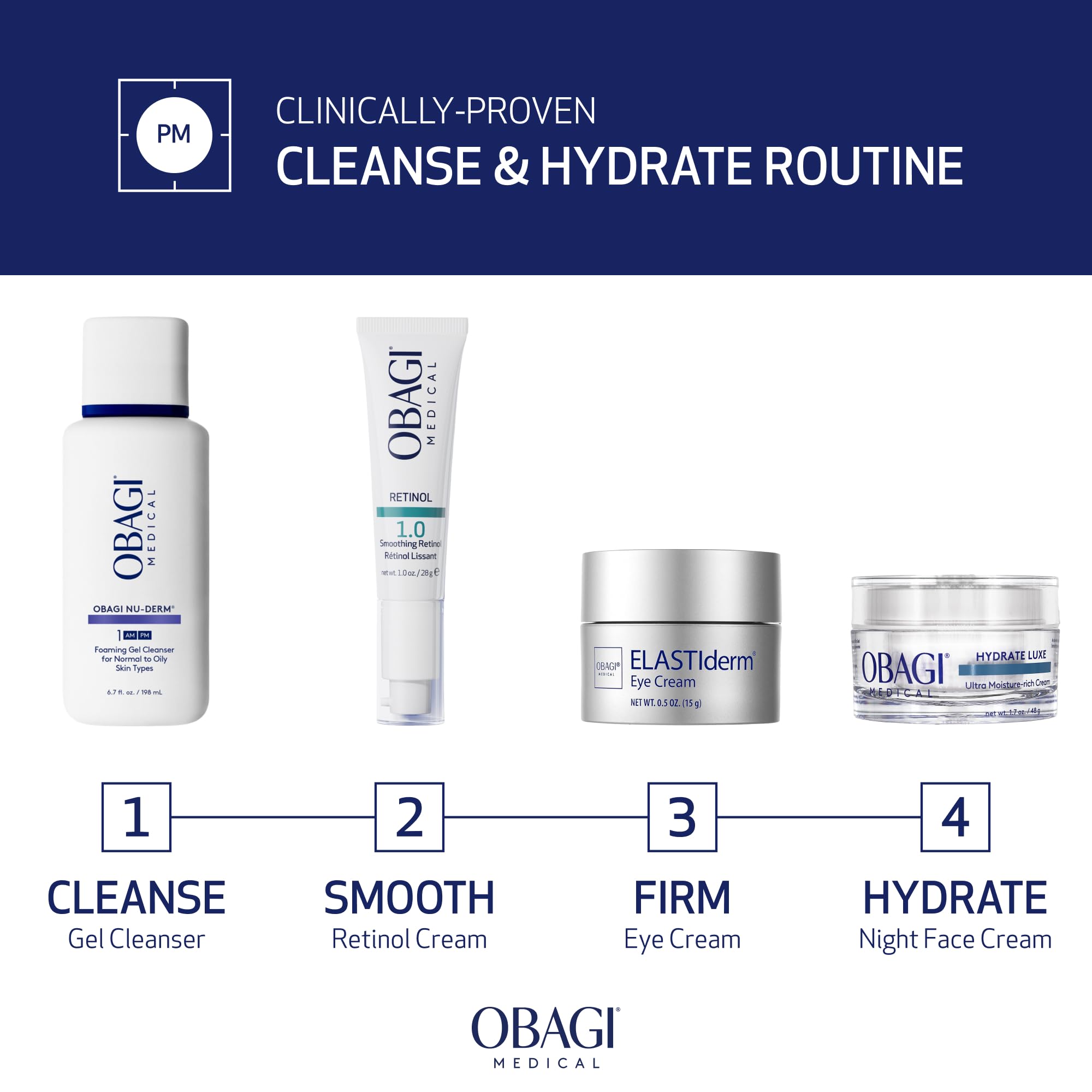 Obagi Hydrate Luxe, extracto de Tara para ayudar a retener humedad en la piel.