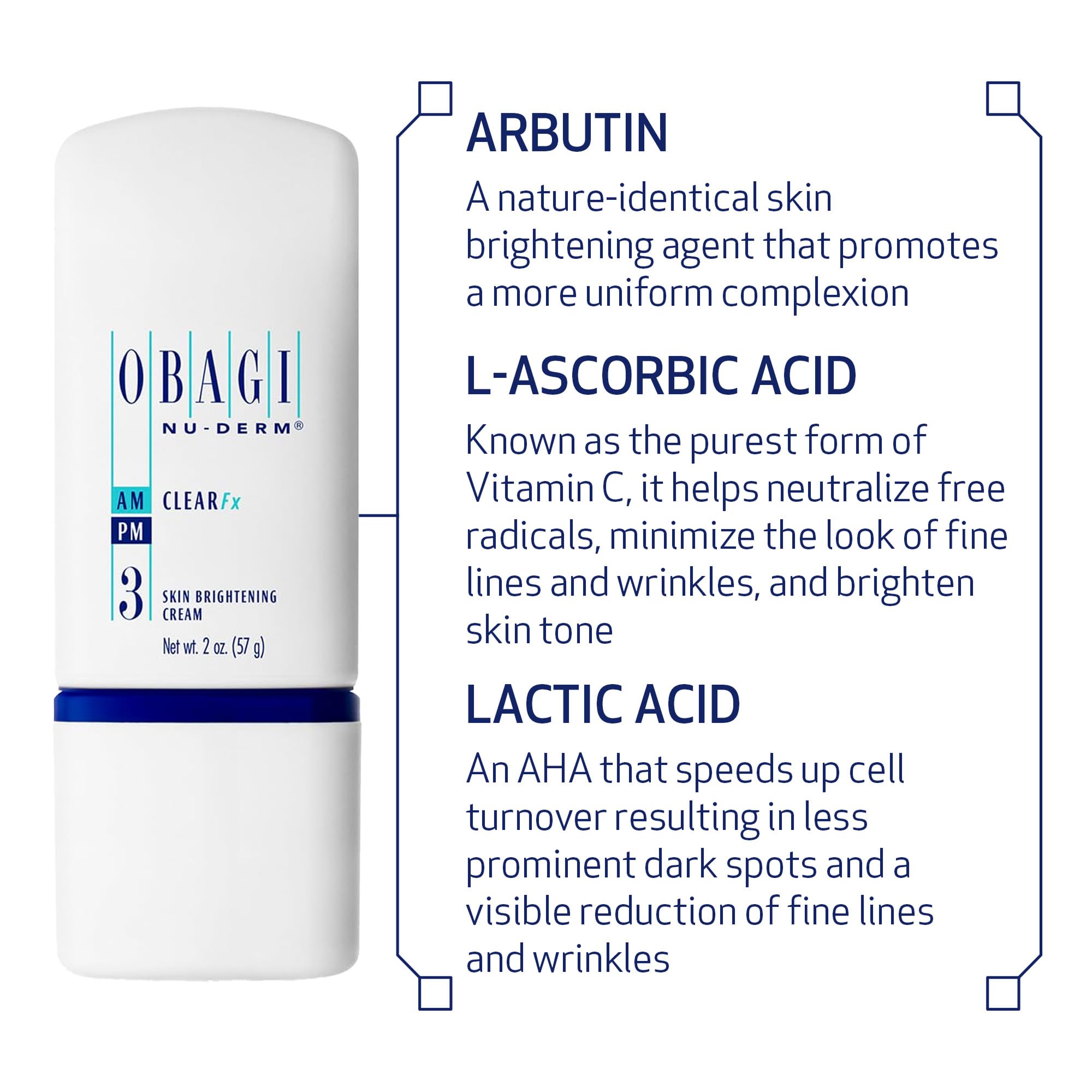 Obagi Nu-Derm Clear Fx con ácido láctico exfoliante suave