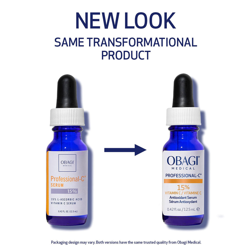 Obagi Medical Pro-C 15% serum, aplicación en la piel mejora luminosidad diaria.