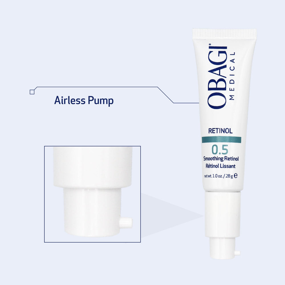 Obagi Medical Rétinol 0,5% Crème – emballage élégant sur fond neutre.