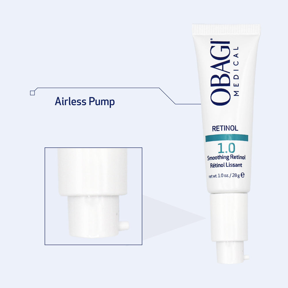 Obagi Medical Retinol 1.0 Crema, aplicación nocturna suave para cuidado diario.