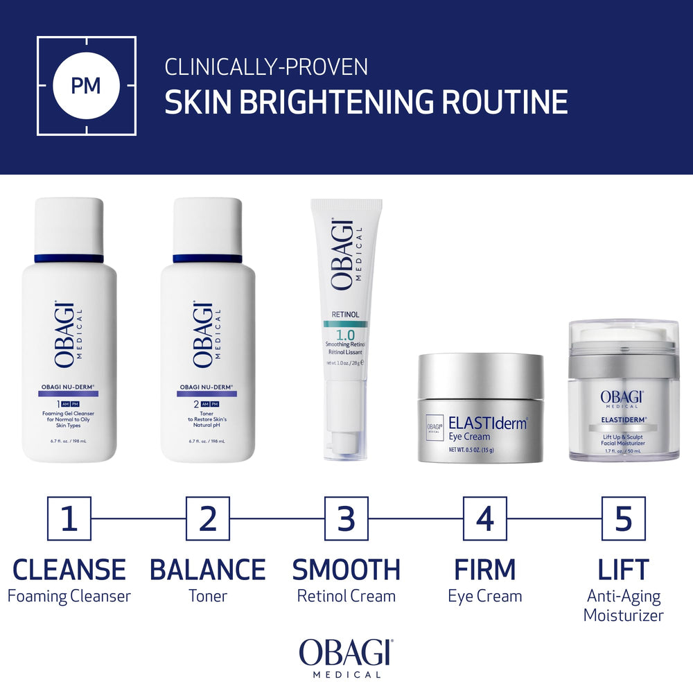 Obagi Medical Retinol 1.0 Crema, caja elegante para rutina de belleza.