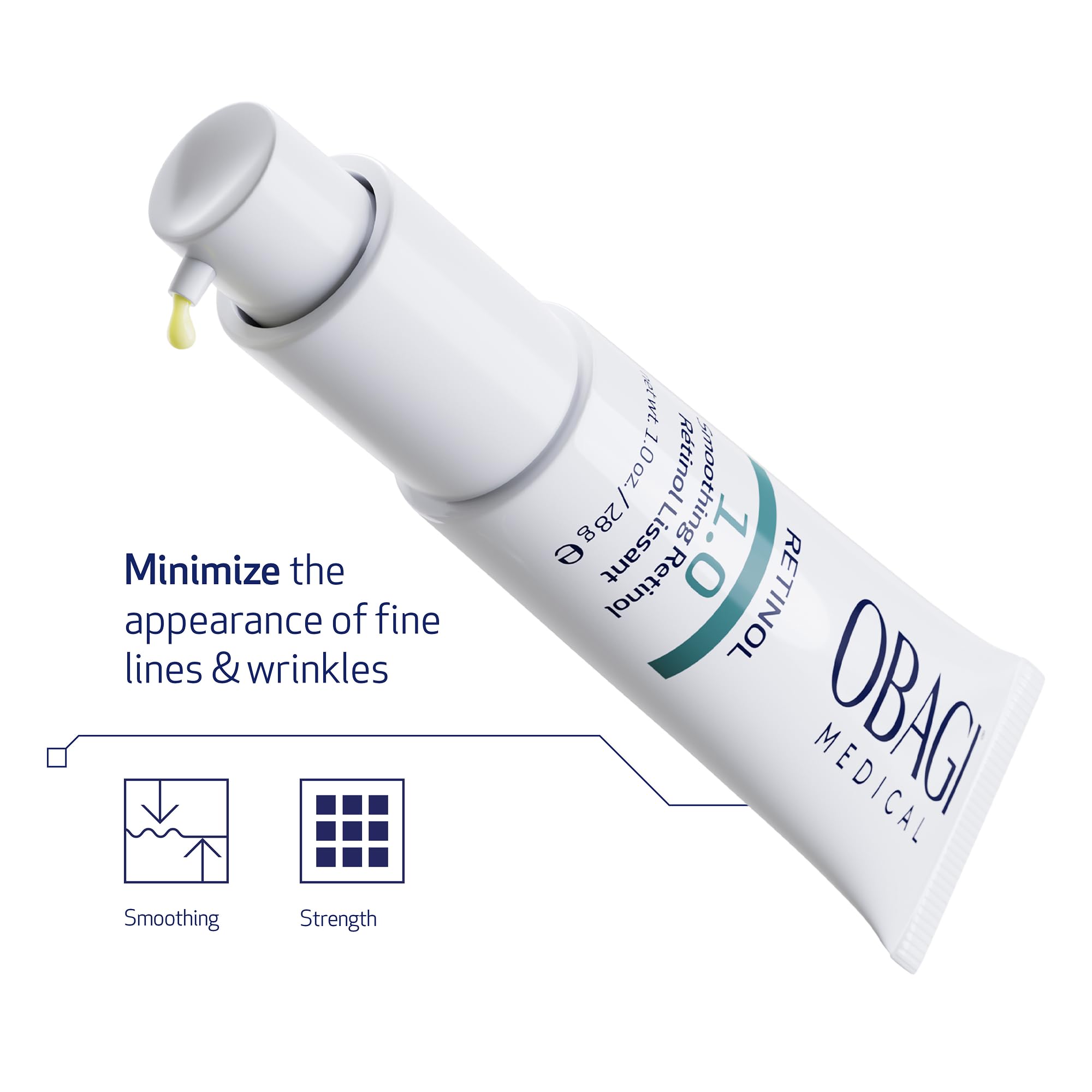 Obagi Medical Retinol 1.0 Crema, mejora suave de textura en la piel.