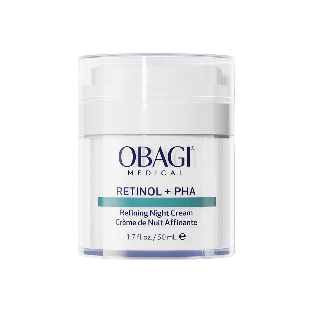 Obagi Medical Retinol-PHA Noche crema en bote, renovación suave de la piel.