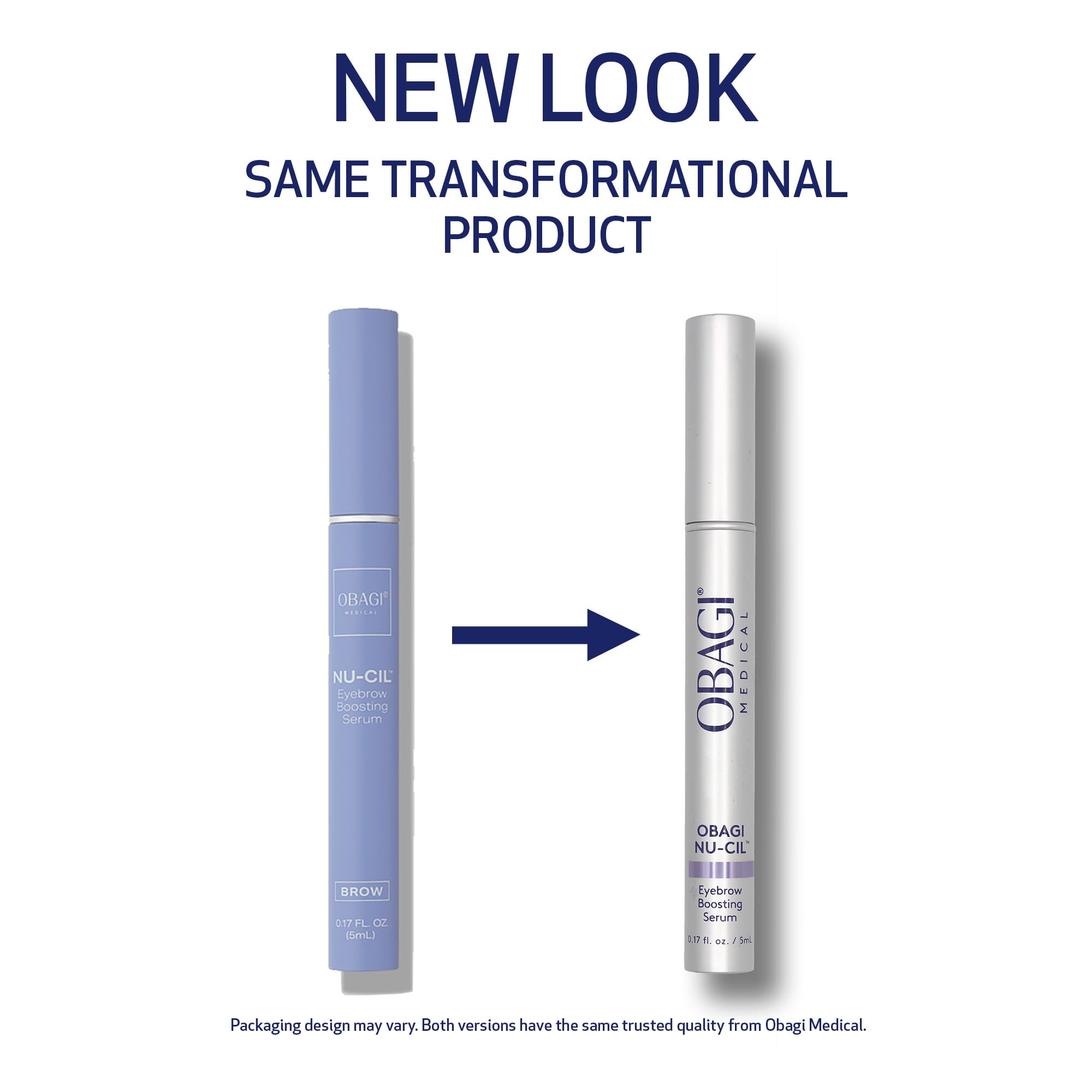 Aplicador de Obagi Nu-Cil Serum entrega dosis precisa en las cejas.