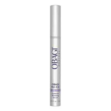 Envase de Obagi Nu-Cil Serum para cejas con diseño limpio y práctico.