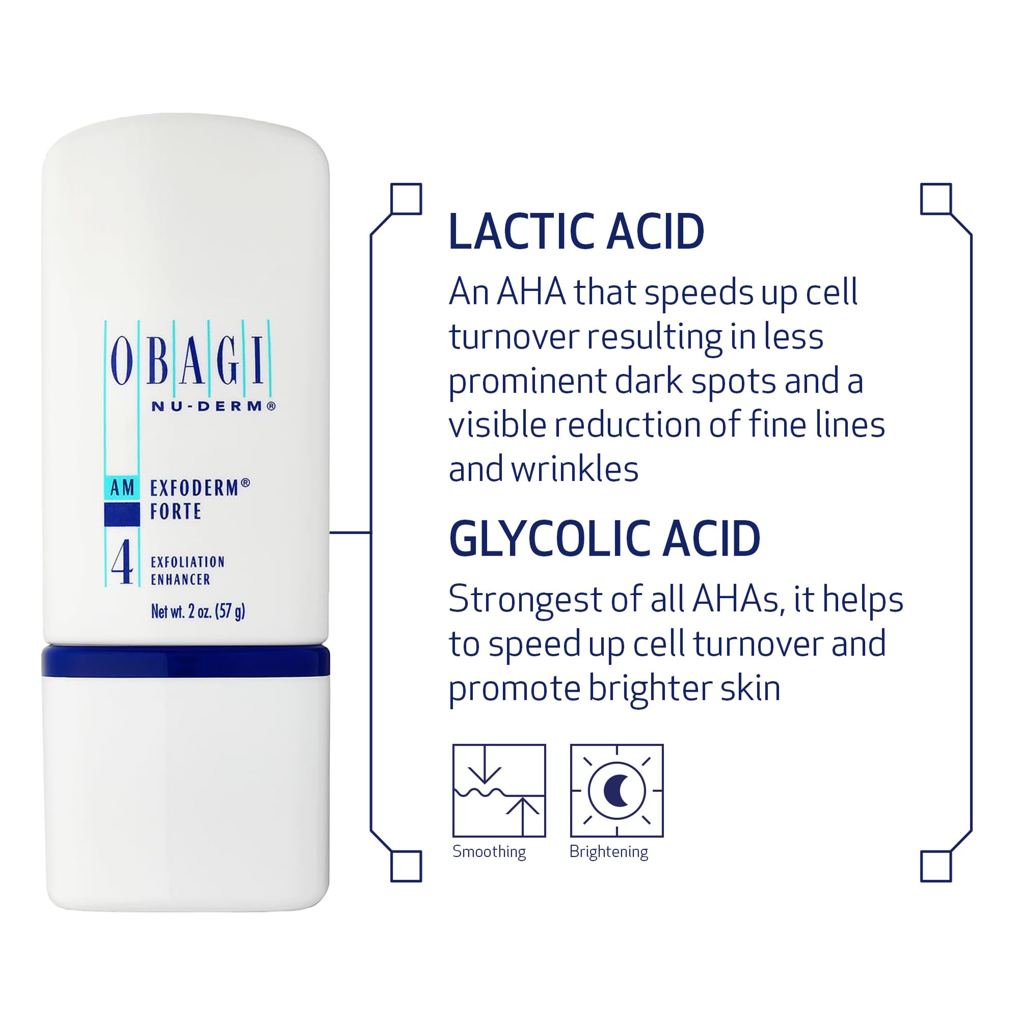 Obagi Nu-Derm Exfoderm Forte, aplicación en la palma para exfoliación suave.
