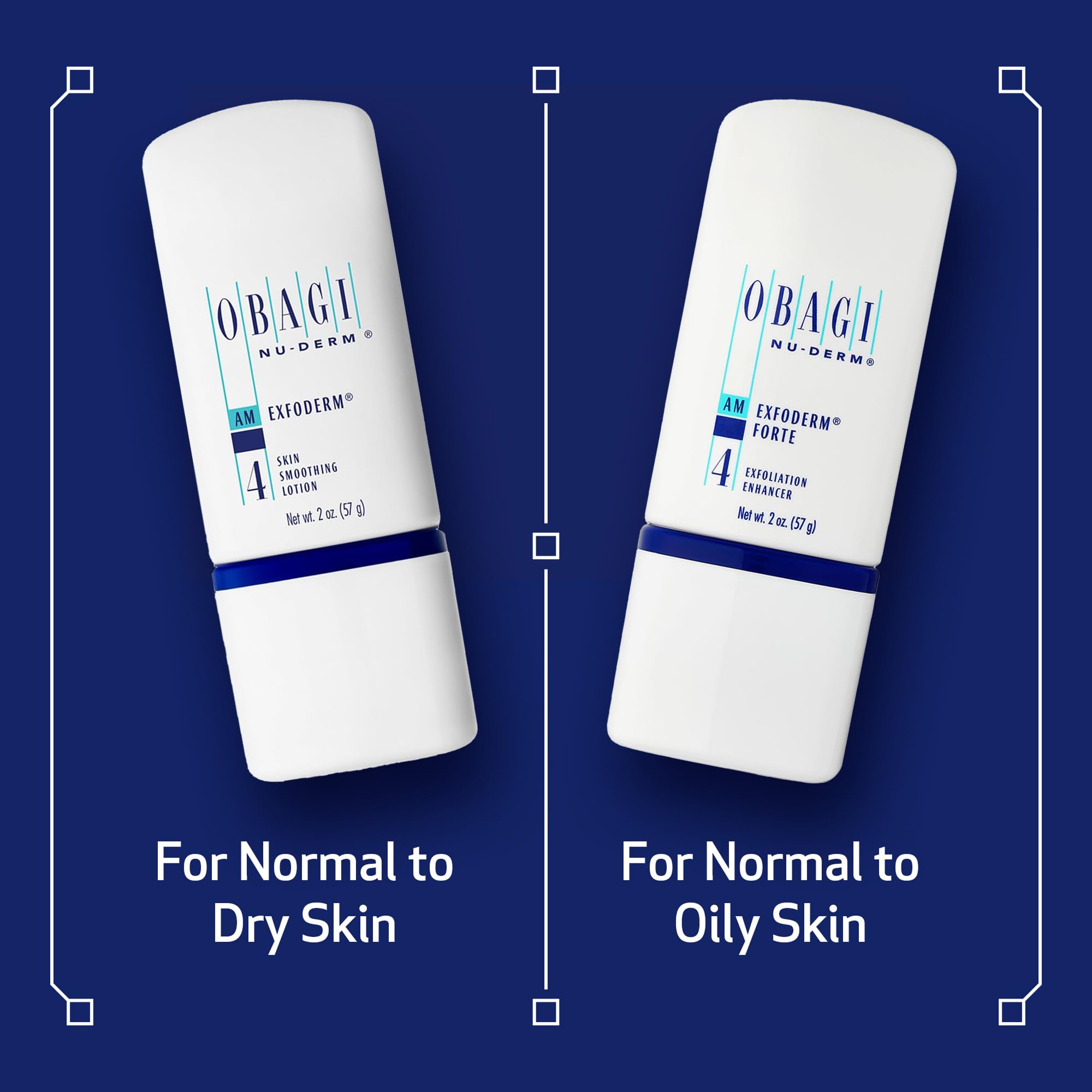 Obagi Nu-Derm Exfoderm Forte, envase compacto ideal para viaje y guardado.