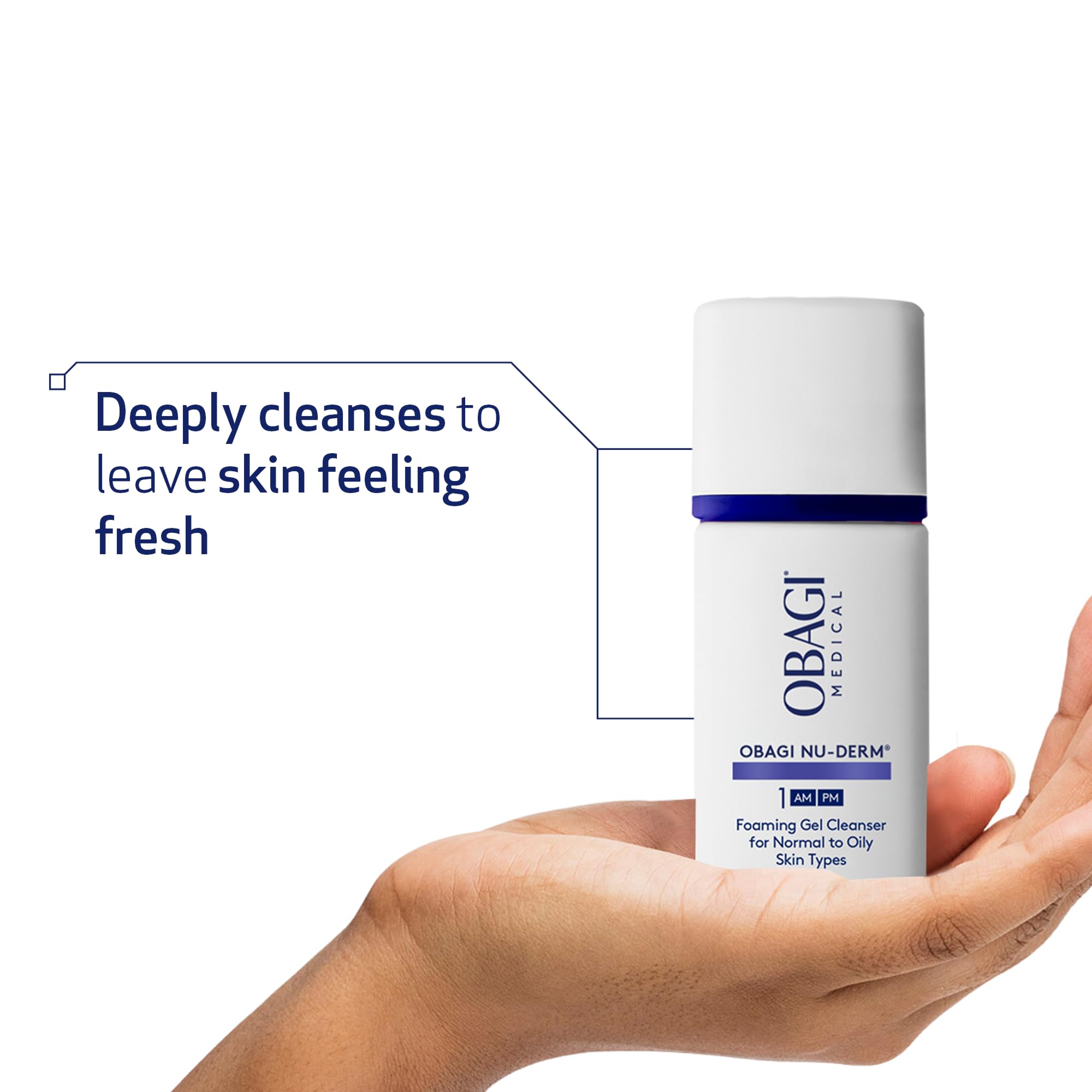 Espuma suave de Obagi Nu-Derm Gel Espumoso para limpiar impurezas