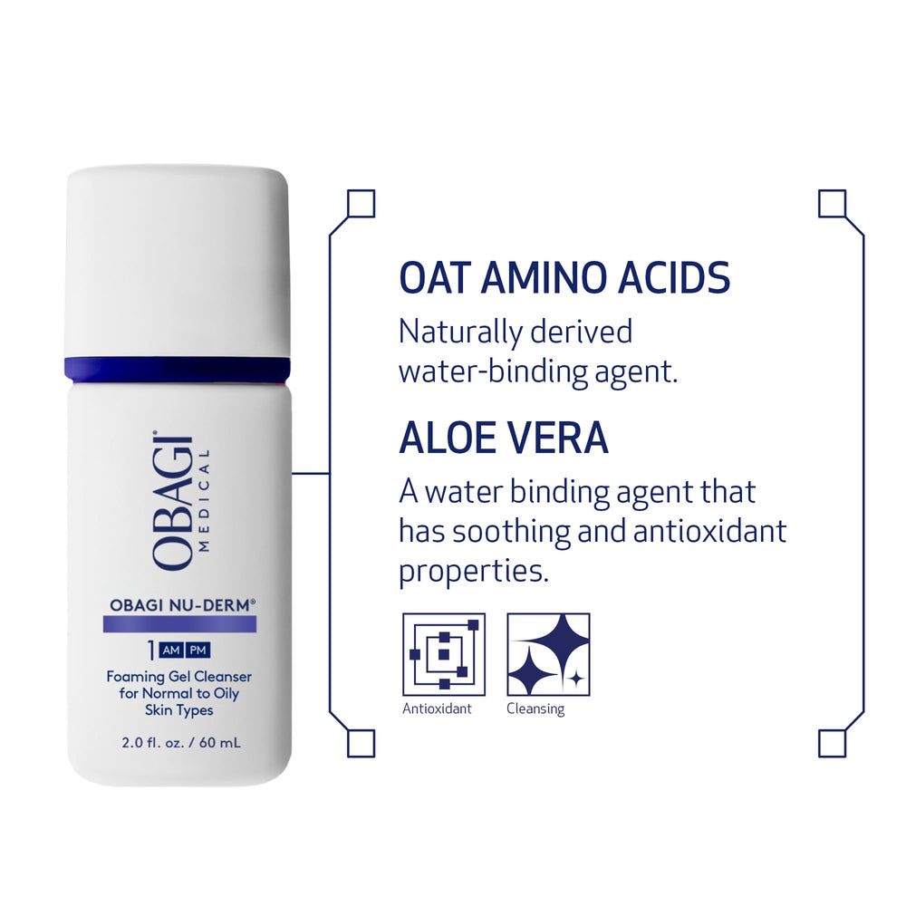 Limpieza facial con Obagi Nu-Derm Gel Espumoso deja sensación de frescura