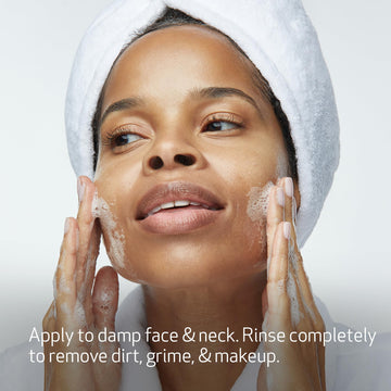 Obagi Nu-Derm Gel Espumoso para rostro fresco, experiencia de limpieza agradable.
