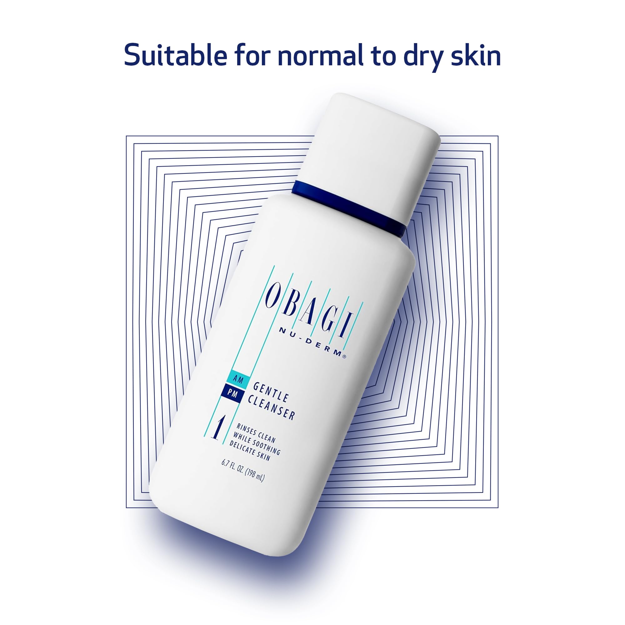 Texture légère du Nu-Derm Gentle Cleanser, sensation fraîche après lavage.