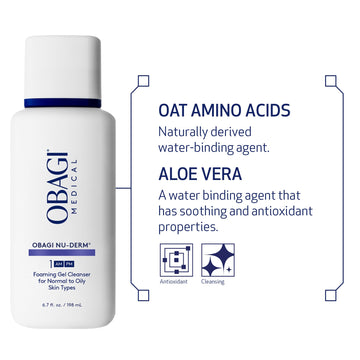 Obagi Nu-Derm limpia el exceso de grasa sin resecar