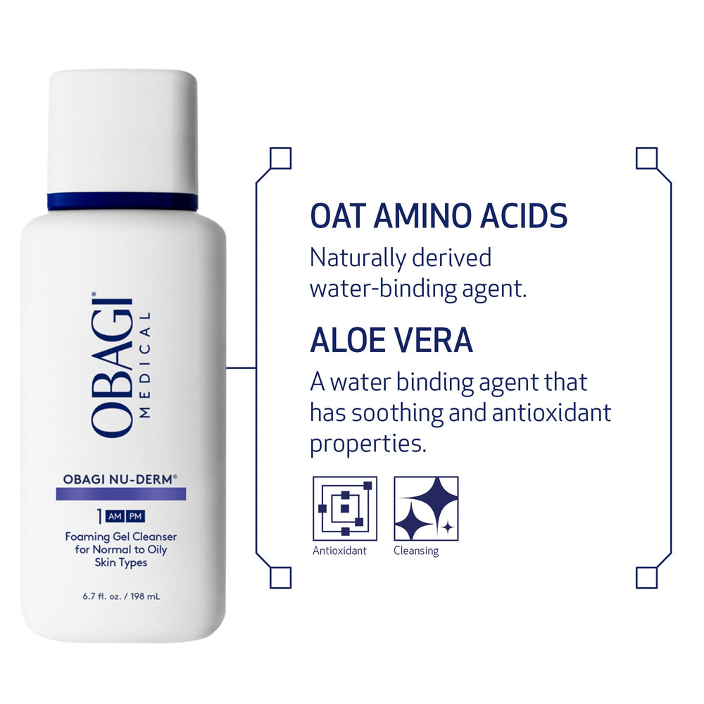 Obagi Nu-Derm limpia el exceso de grasa sin resecar