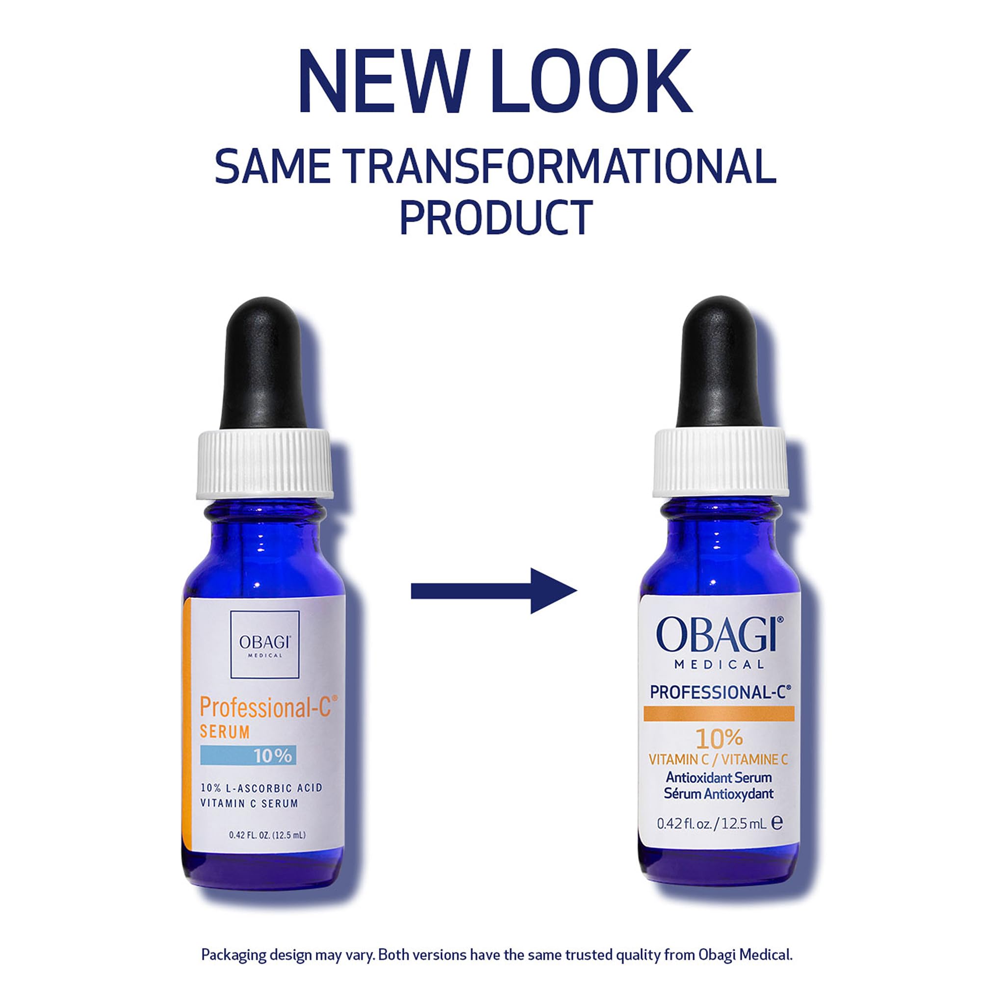Obagi Professional-C 10% serum dropper applying on skin for glow