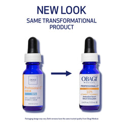 Obagi Professional-C 10% serum dropper applying on skin for glow