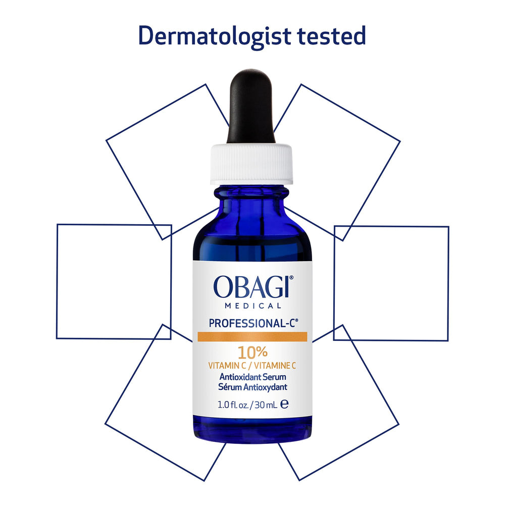 Obagi Professional-C 10% serum in morning routine setup