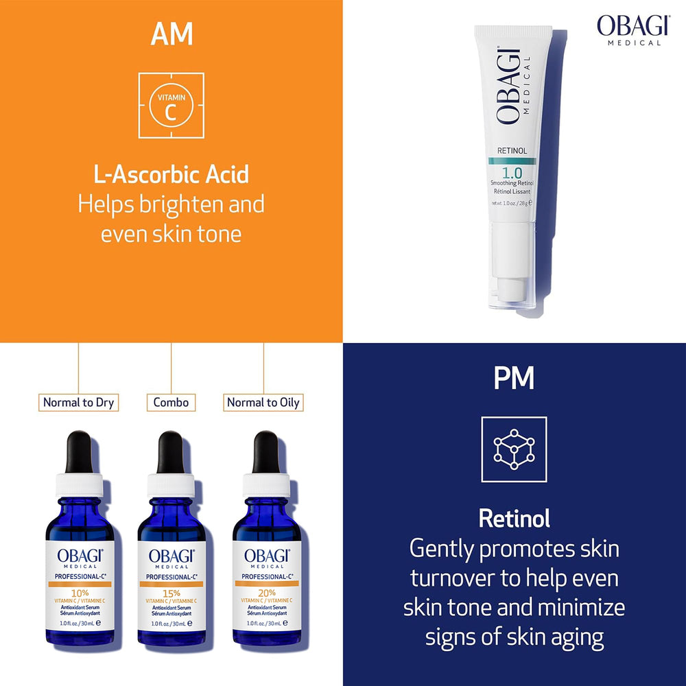 Obagi Professional-C 10% serum applied on skin for glow