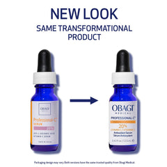 Gota dispensadora de Obagi Professional-C 20% Serum para aplicación precisa.