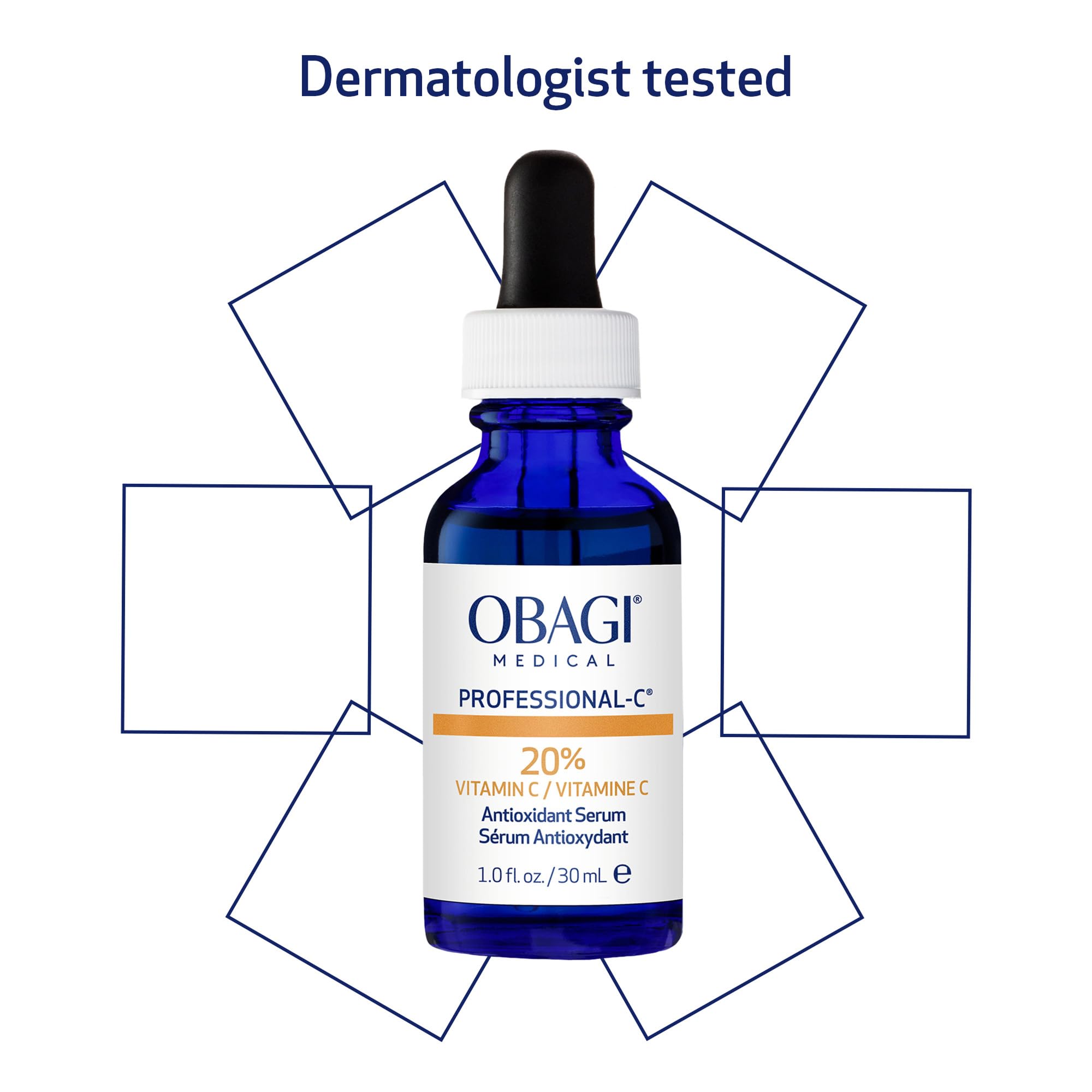 Estudio clínico de Obagi Professional-C 20% Serum respaldando resultados observados.