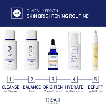 Envase oscuro de Obagi Professional-C 20% Serum protege la vitamina C.