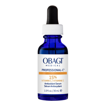 Obagi Professional-C 15% Suero: botella con gota para iluminar el tono de piel.