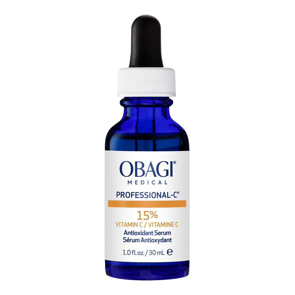 Obagi Professional-C 15% Suero: botella con gota para iluminar el tono de piel.