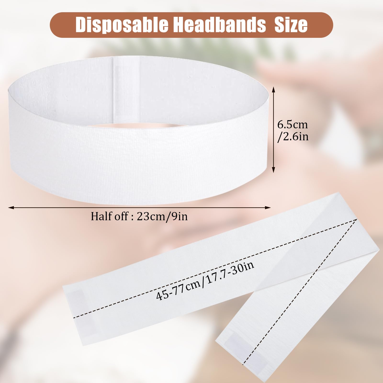 Banda desechable obeoby de 9x2,6 pulgadas, se ajusta cómodamente