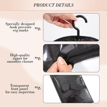 obeoby bolsa anti polvo para peluca, protege contra polvo y humedad